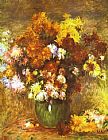 Famous Chrysanthemums Paintings - Bouquet of Chrysanthemums